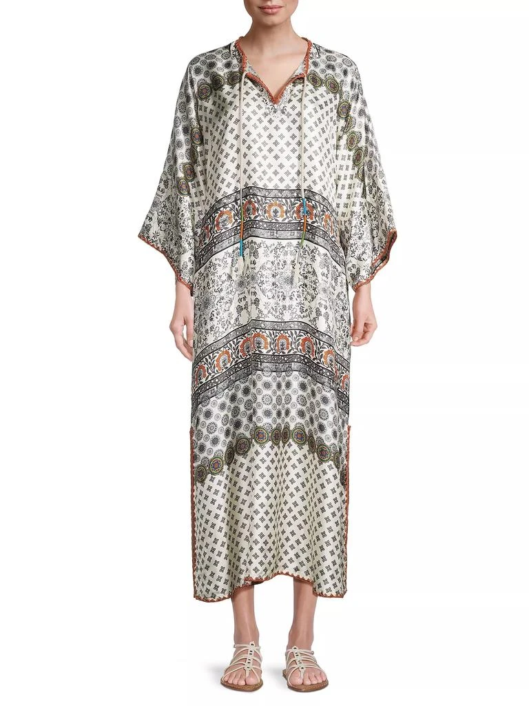 Johnny Was Corey Silk Shift Maxi Dress 3