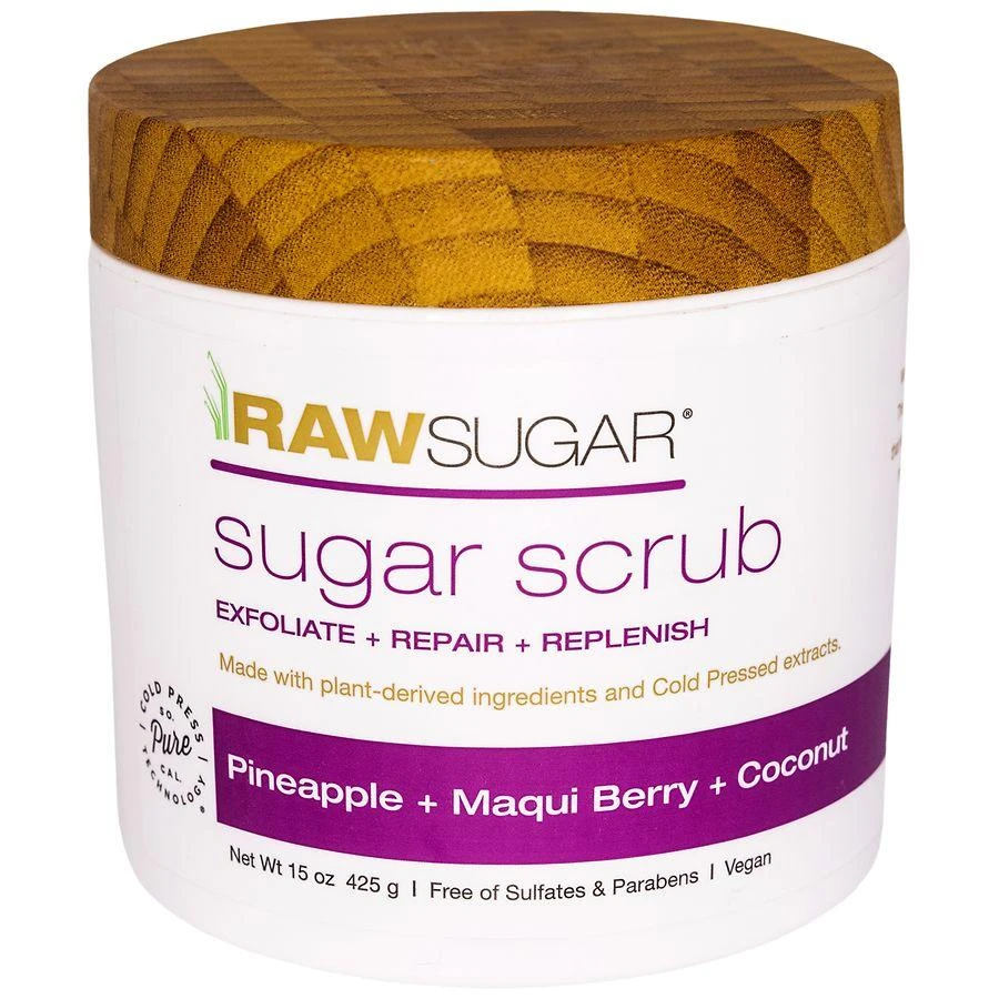 Raw Sugar Sugar Scrub Pineapple Maqui Berry + Coconut 1