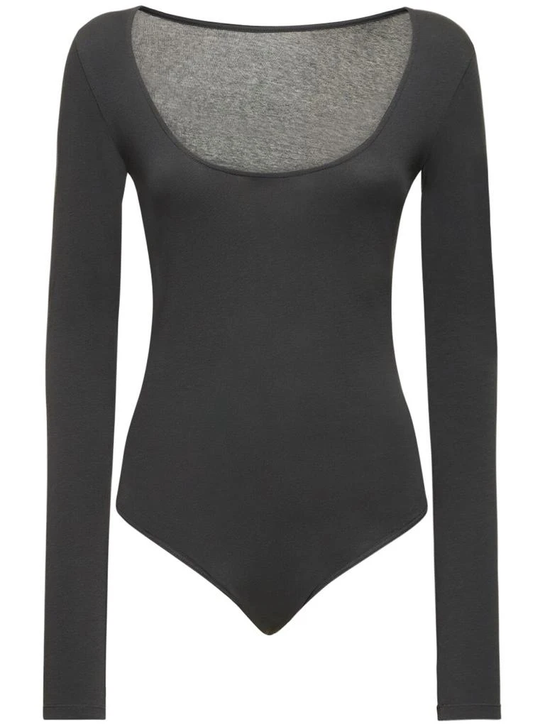 LEMAIRE Long Sleeve Stretch Cotton Bodysuit 1