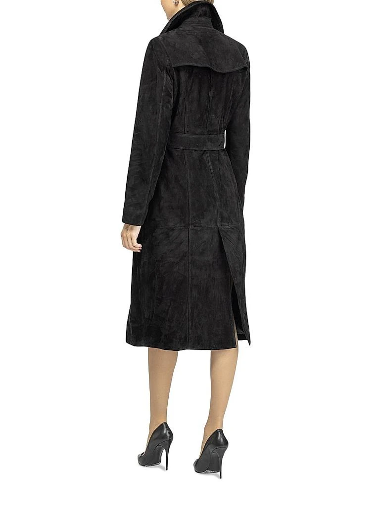 Gorski Metis Suede Belted Trench Coat 5