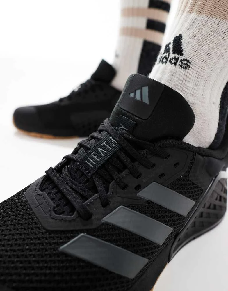Adidas adidas Training Dropset trainer in black 3