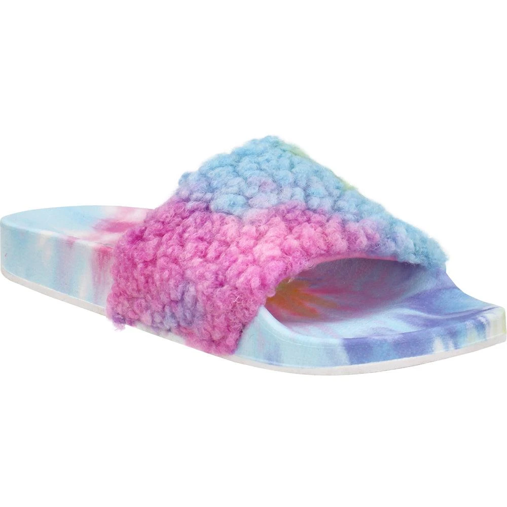 Steve Madden Shear Faux Fur Tie Dye Slippers 2