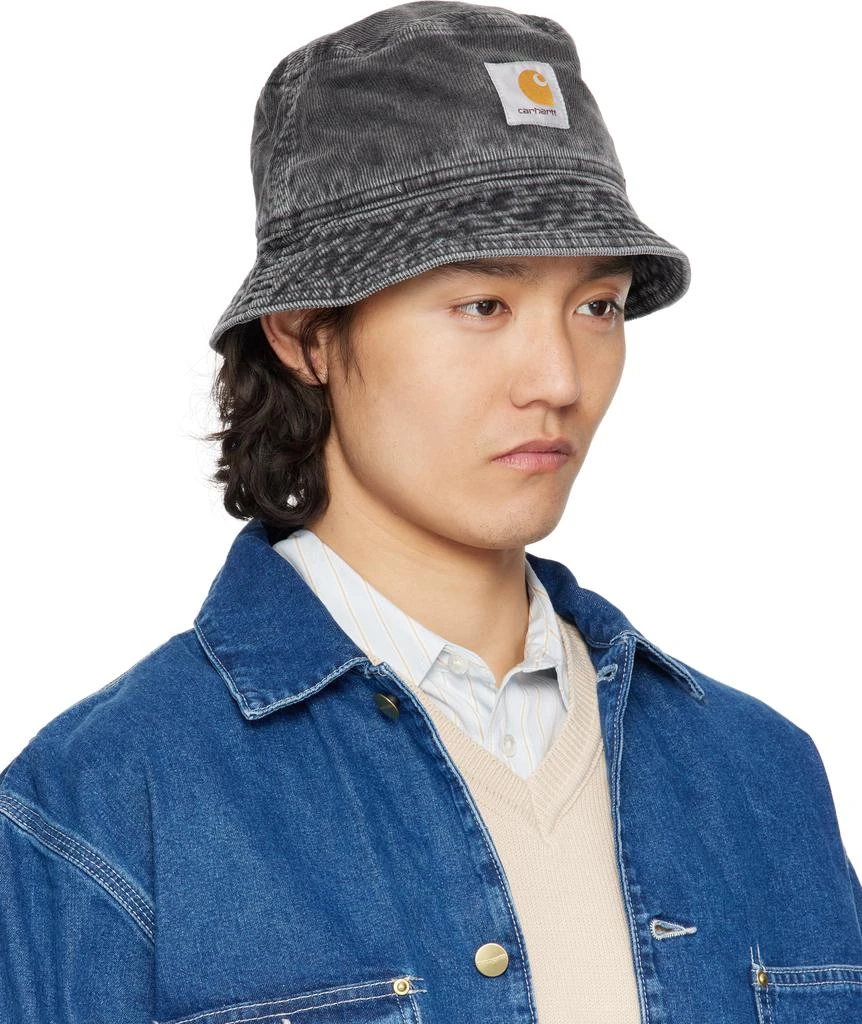 Carhartt WIP Black Reynold Bucket Hat 2