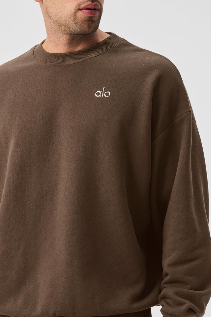 Alo Accolade Crew Neck Pullover - Espresso - Hoodies - Compare