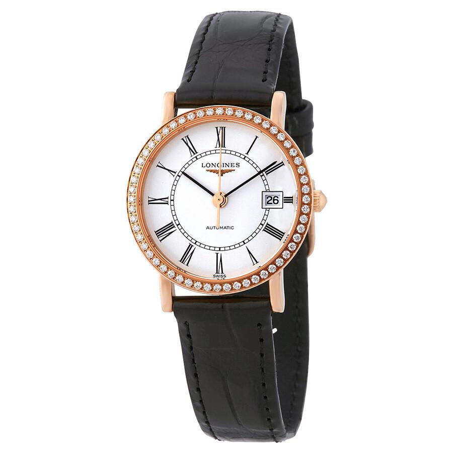 Longines Elegant Collection Automatic 18K Rose Gold Ladies Watch L43789110