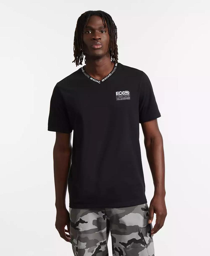 Ecko Unltd Men's Chest Label V-Neck Short Sleeve T-Shirt
