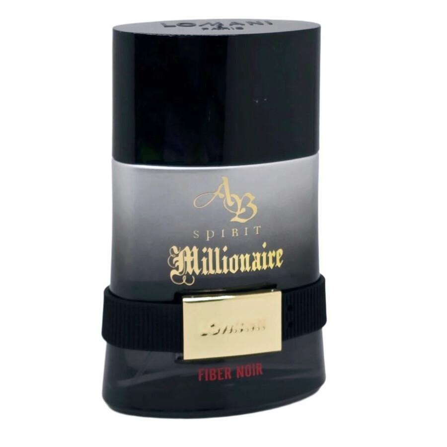 LOMANI Men's AB Spirit Millionaire Fiber Noir EDP Spray 3.4 oz Fragrances 3610400037543
