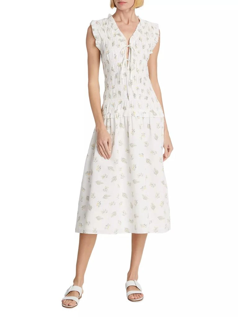 Rails Dion Floral Smocked Midi-Dress 3