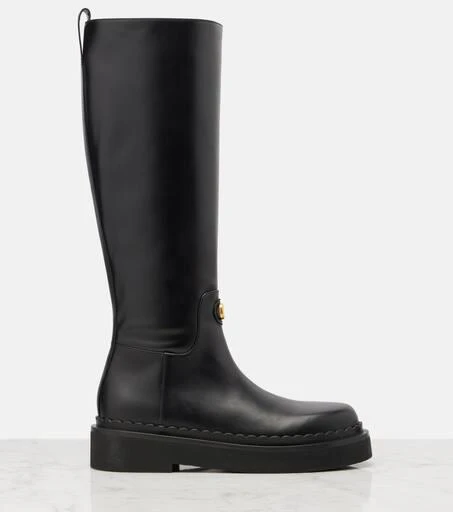 Valentino VLogo leather knee-high boots 4