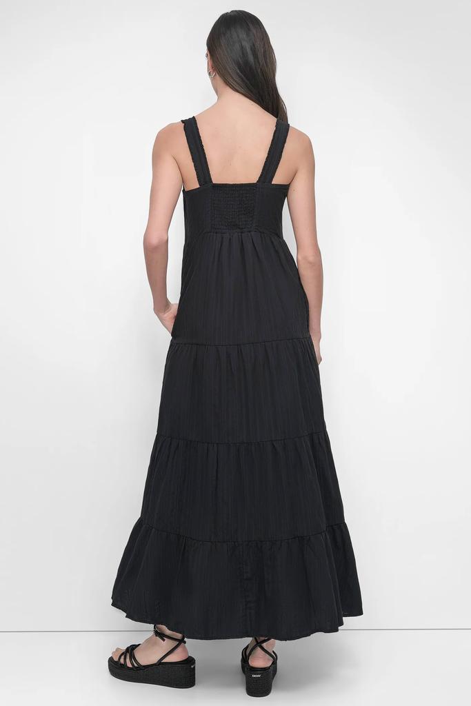 DKNY TIERED MAXI SWING DRESS