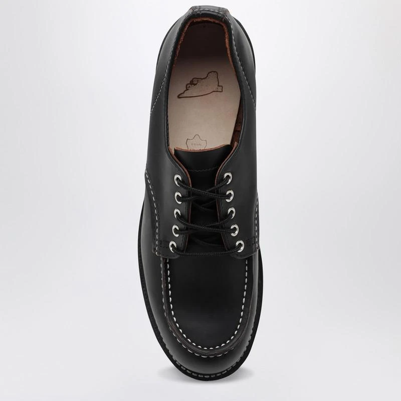 Red Wing 8090 Moc Toe Low black leather lace-up shoes 3