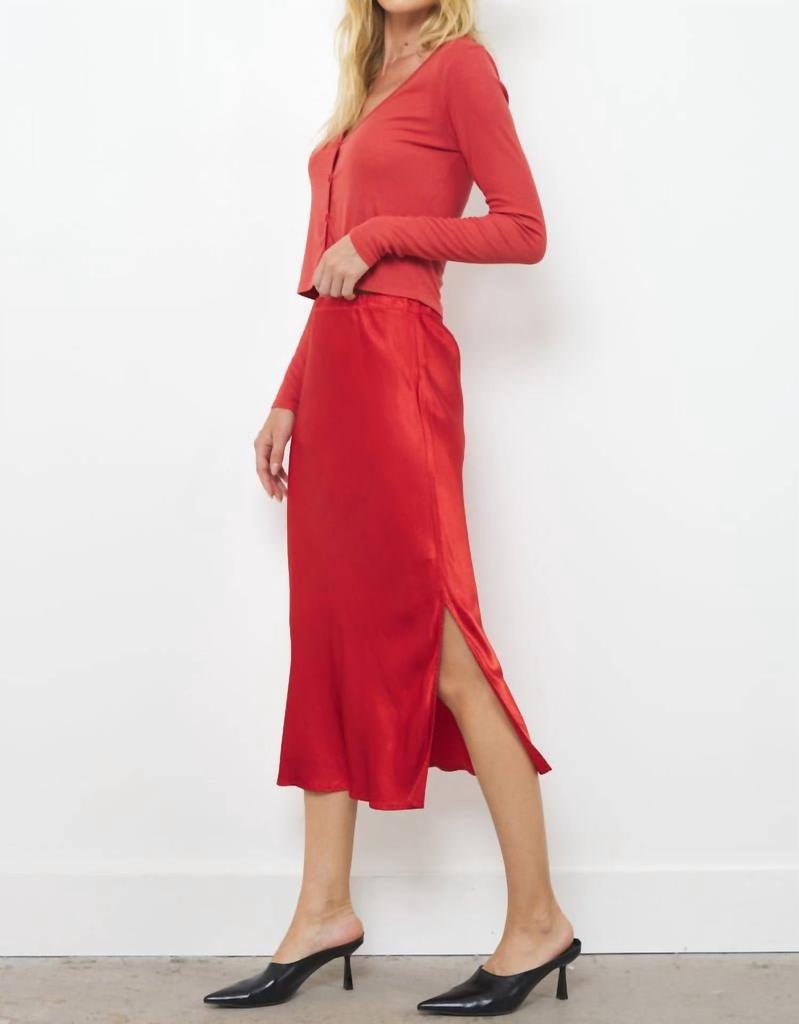 LAmade Lamade - DORIT SILKY SLIP SKIRT