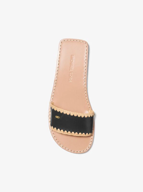 Michael Kors Drea Leather Slide Sandal 3
