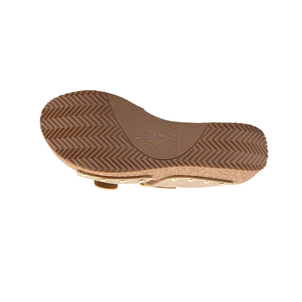 VOLATILE Gertrude Metallic Slide Wedge Sandals 5