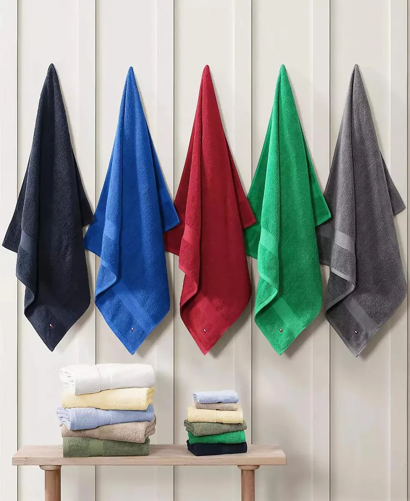 Tommy Hilfiger Modern American Solid Cotton Bath Towel, 30" x 54" 12