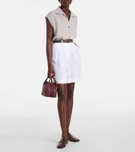 Loro Piana George linen Bermuda shorts 2