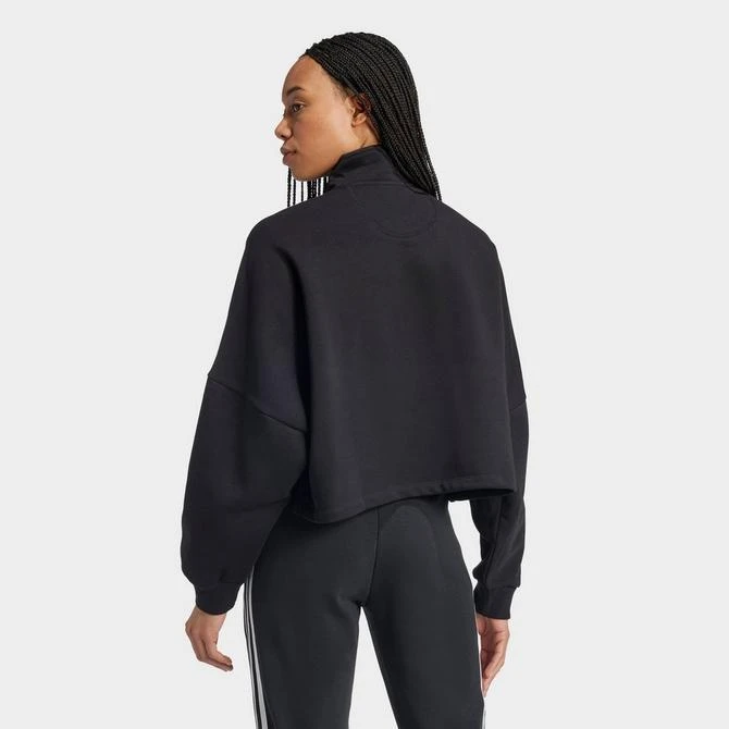 Adidas Women's adidas Originals Trefoil Essentials Half-Zip Fleece Sweatshirt 5