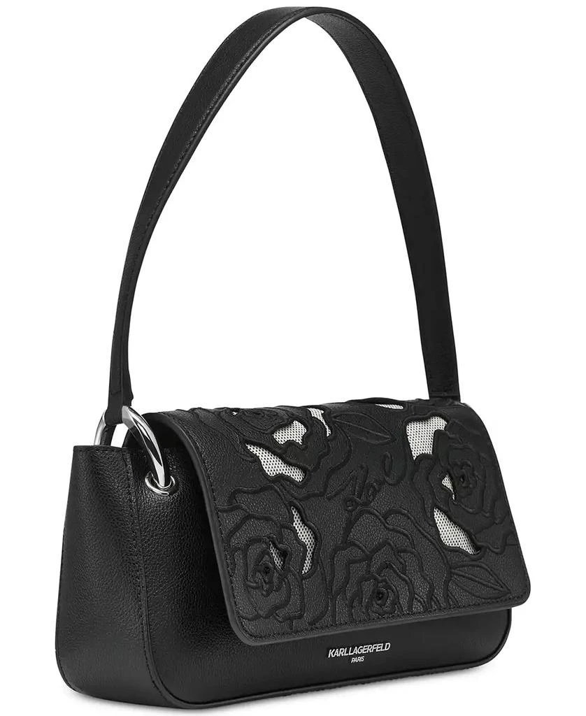 Karl Lagerfeld Paris Monet Embroidered Leather Shoulder 2