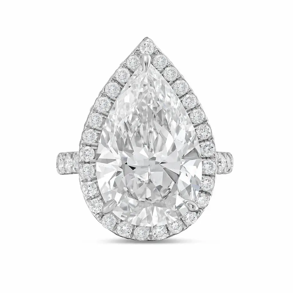 Diana M Jewels Diana M Jewels - Women's Pear Lab-Grown Diamond Fashion Ring (4.50 Ct) - Signature