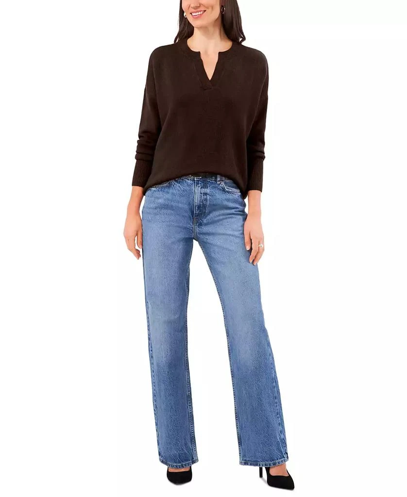 Vince Camuto Women's Dropped-Shoulder V-Neck Sweater 3