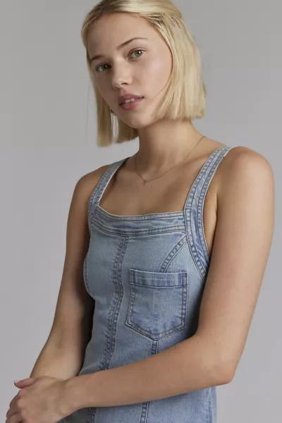 BDG BDG Finley Square Neck Denim Midi Dress