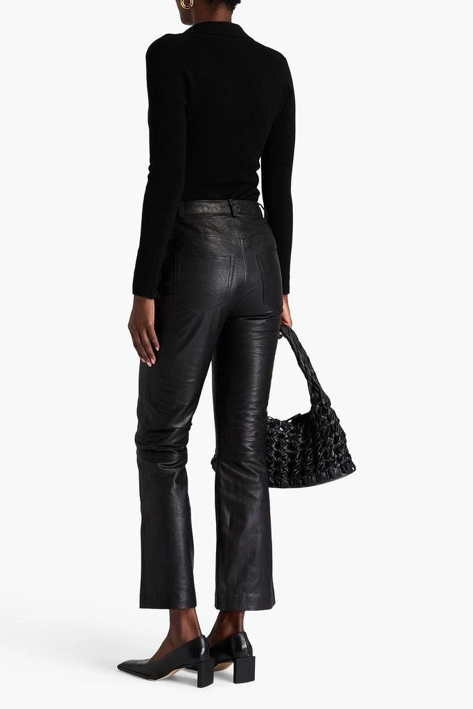 MUUBAA Leather flared pants 3