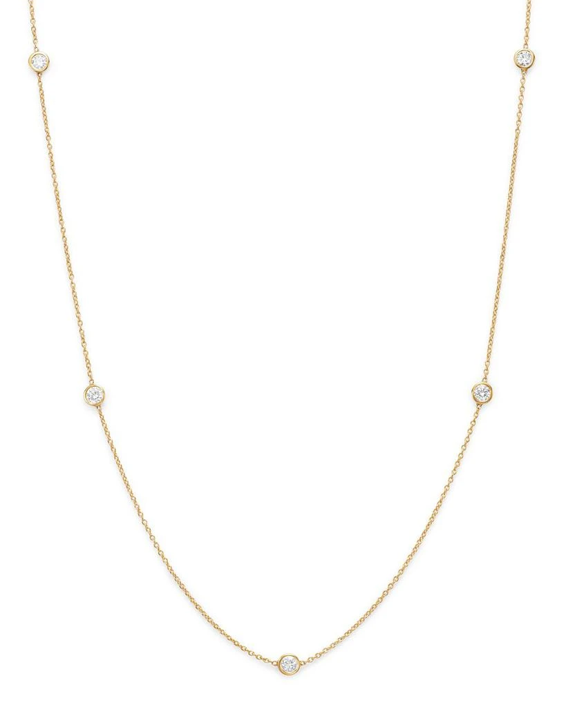 Bloomingdale's Diamond Station Necklace in 14K Yellow Gold, 0.50 ct. t.w. 1
