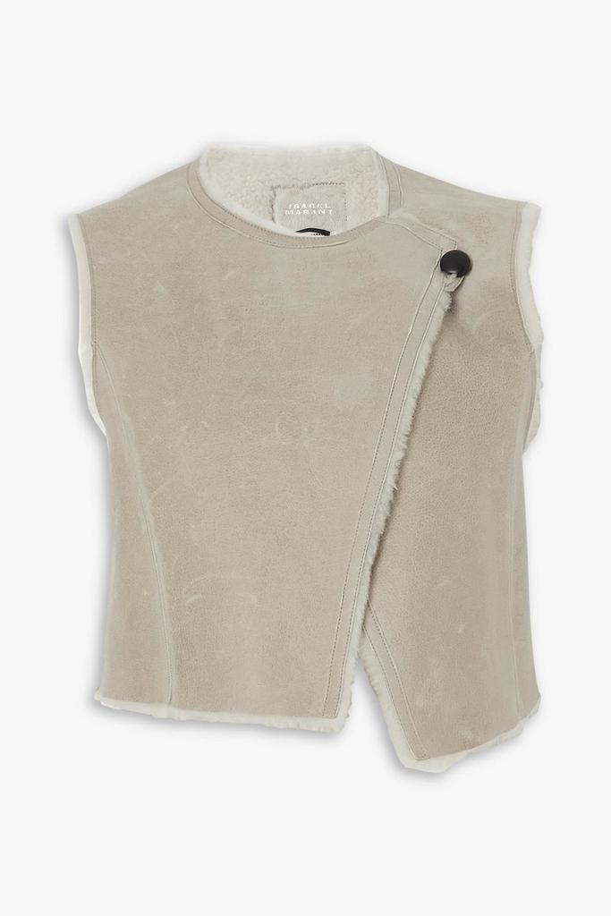 Isabel Marant Cassylia cropped shearling vest