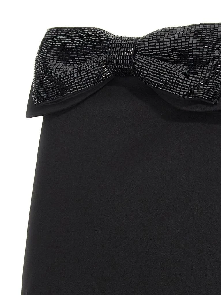 Self Portrait Self-Portrait 'Black Crepe Bandeau Mini' Dress 4