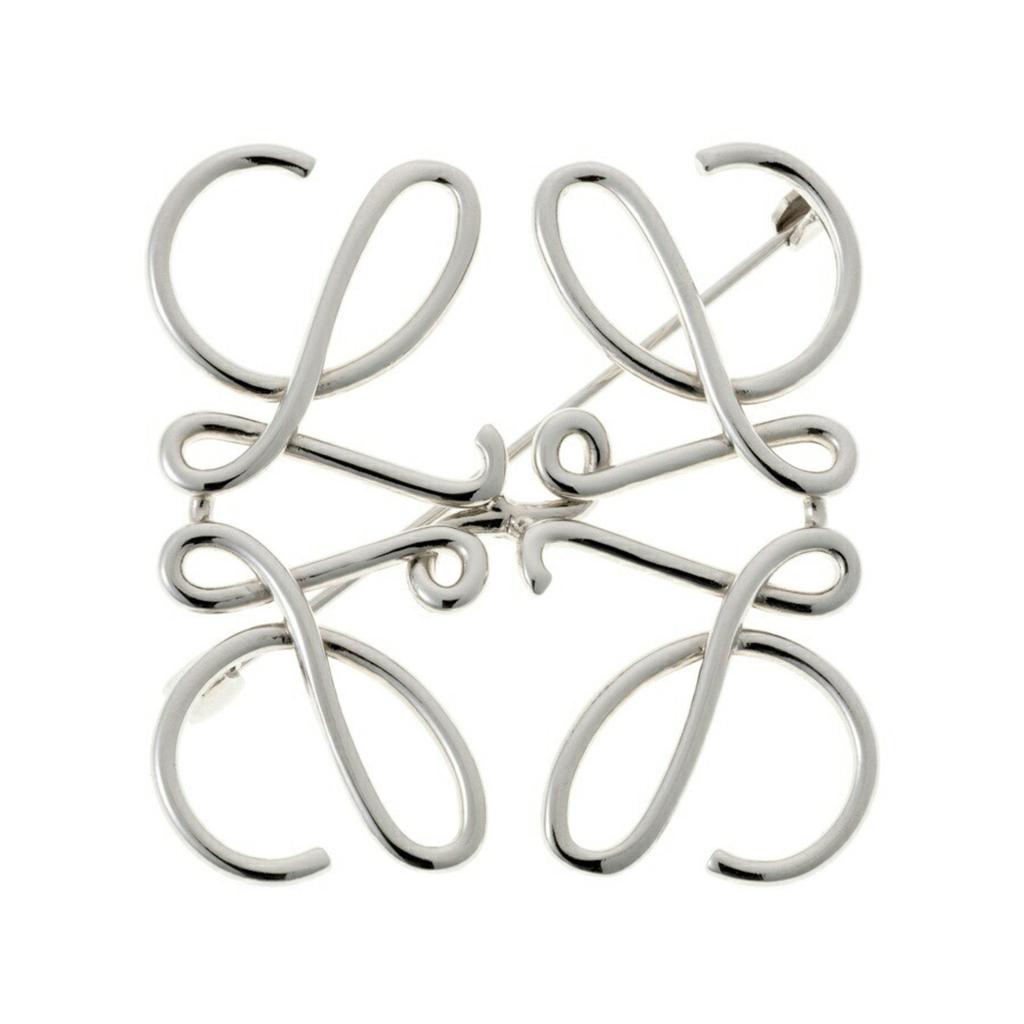 Loewe Brass Palladium Brooch (Pre-Owned)