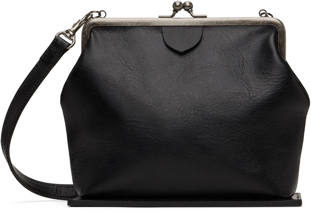 YOHJI YAMAMOTO Black Metal Clasp Bag 1