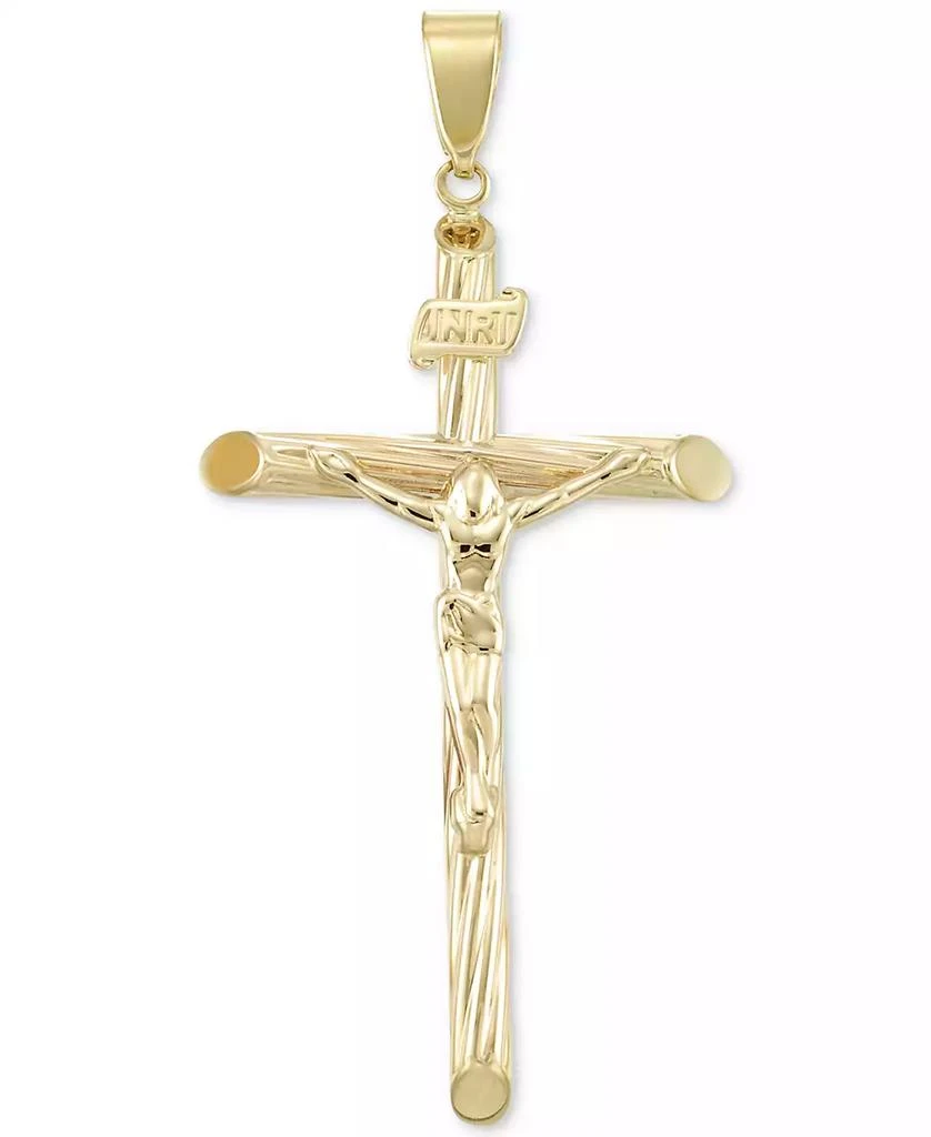 Italian Gold Crucifix Cross Pendant in 14k Gold 1