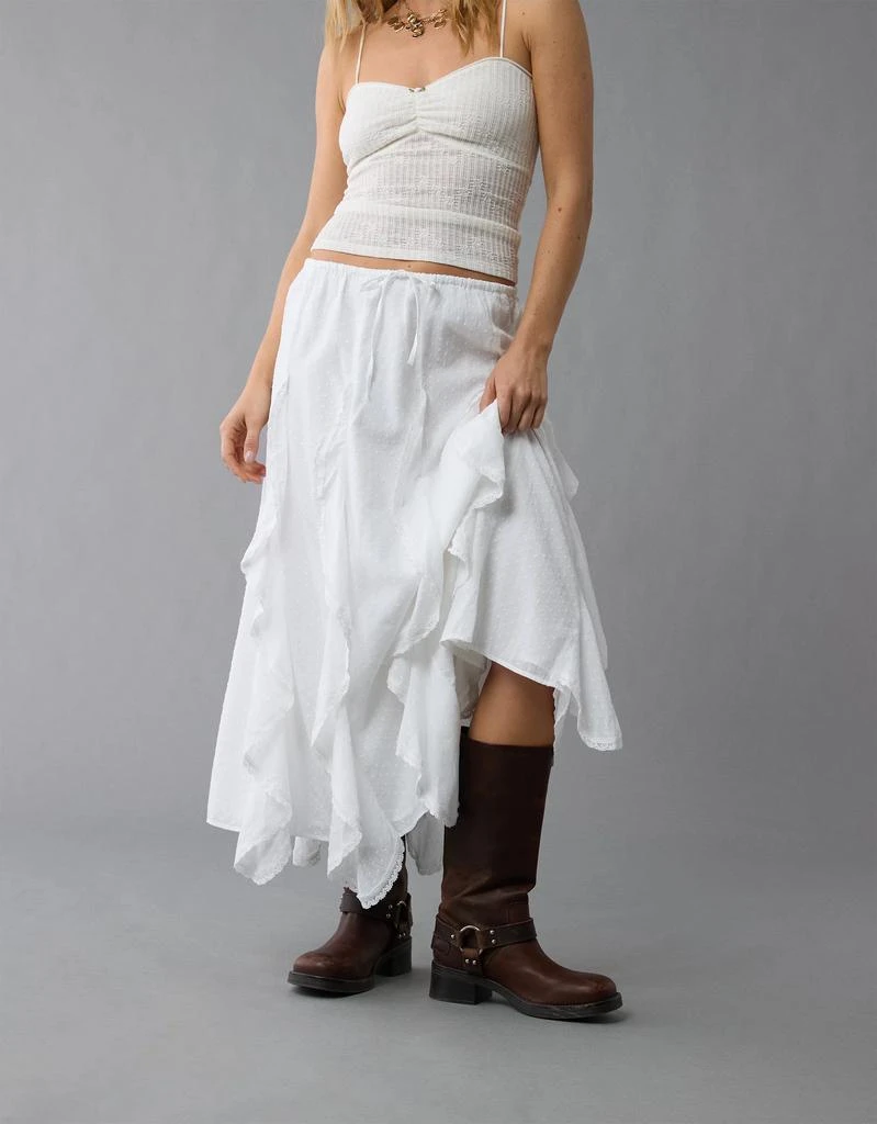 AE AE High-Waisted Cascade Ruffle Maxi Skirt 5