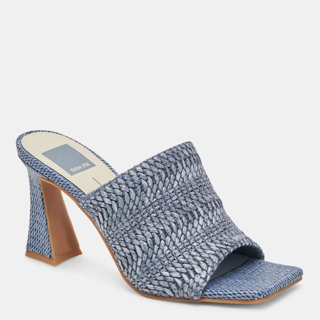 Dolce Vita Novis Heels Blue Woven 2
