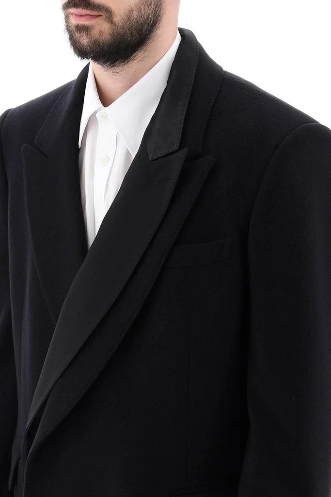 Alexander McQueen Alexander McQueen Layered Single-Breasted Mid-Length Coat 4