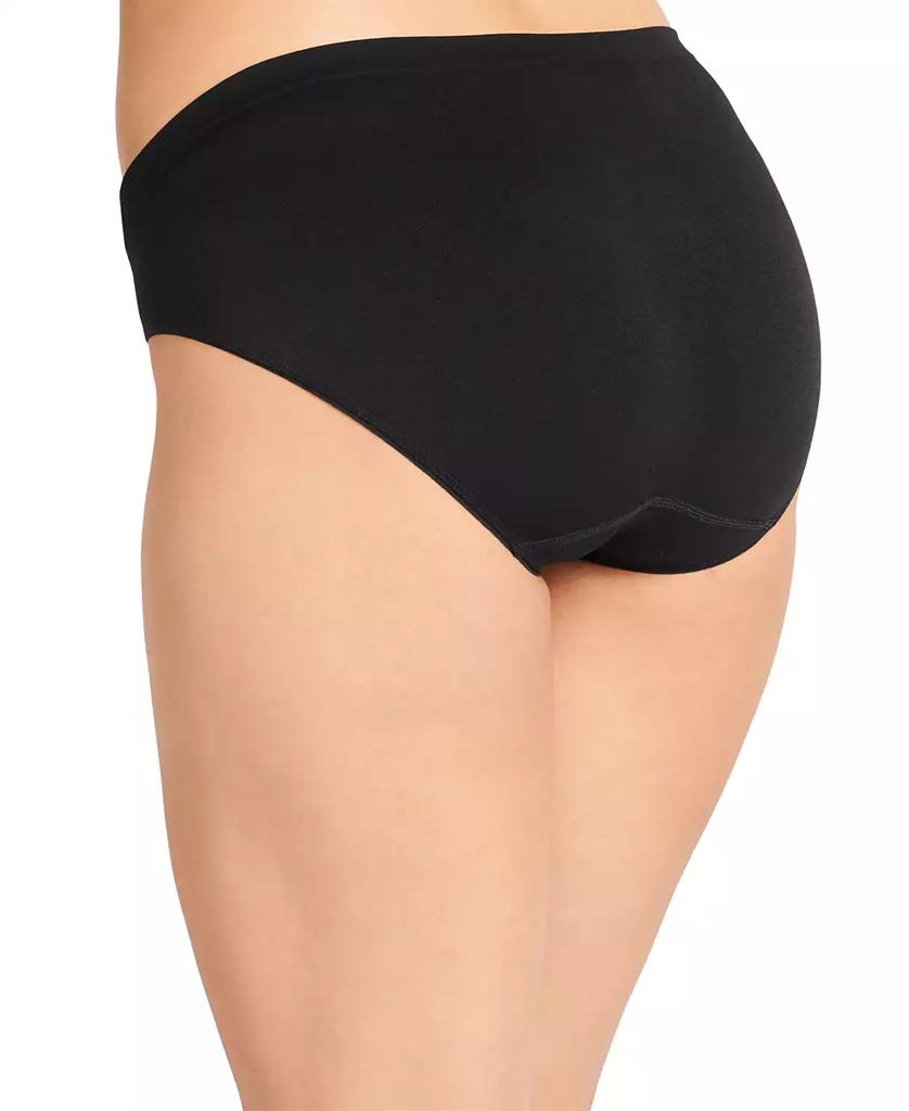 Jockey Smooth and Shine Seamfree Heathered Bikini Underwear 2186, available in extended sizes