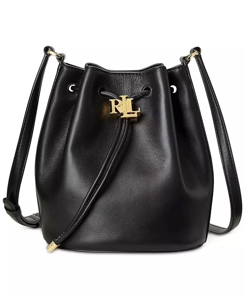 Lauren Ralph Lauren Women's Smooth Leather Medium Andie Drawstring Bag 1