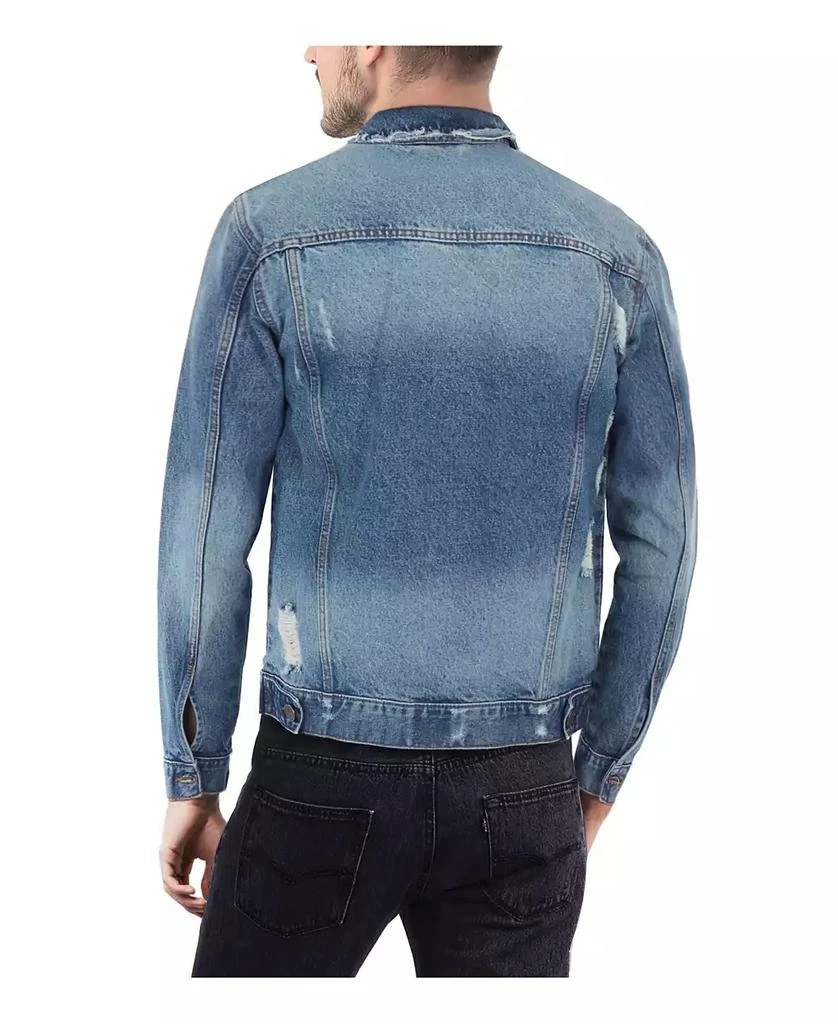 X-Ray Men's Slim Washed Denim Jacket 2
