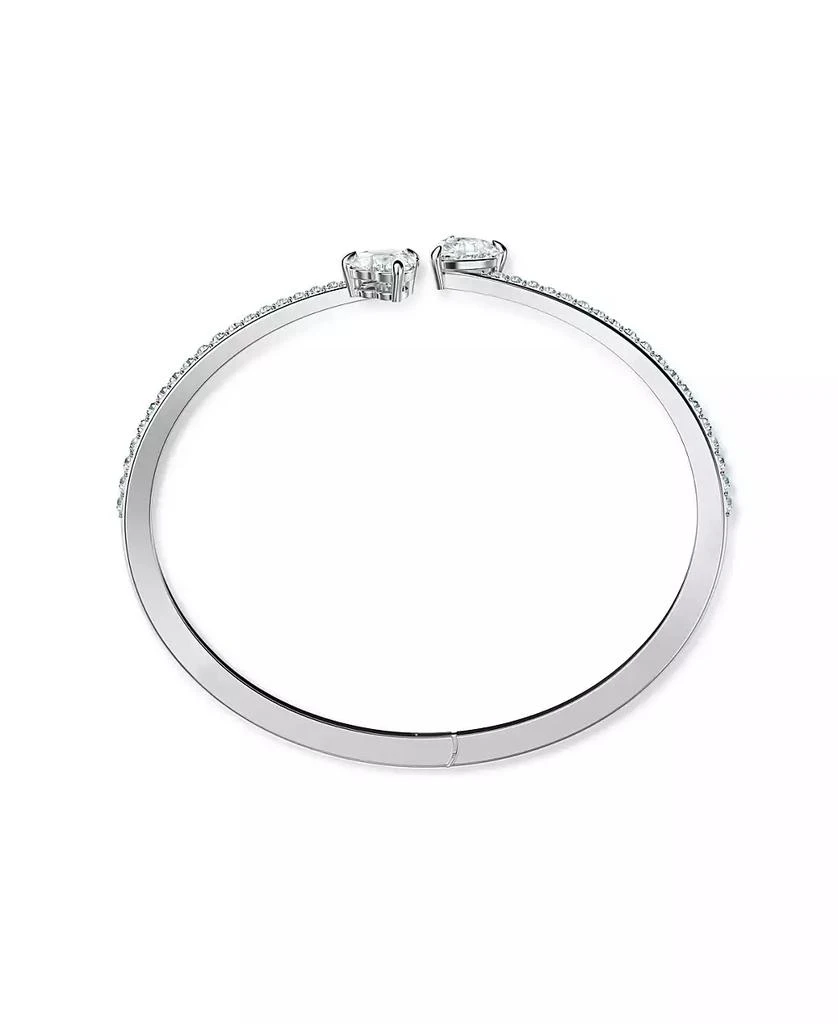 Swarovski Attract Soul Heart Rhodium Plated Bangle 2