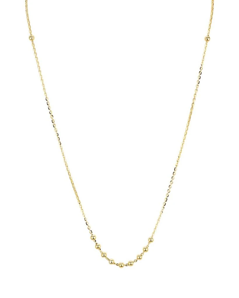 Argento Vivo Beaded Chain Necklace in 14K Gold-Plated Sterling Silver, 16" 3