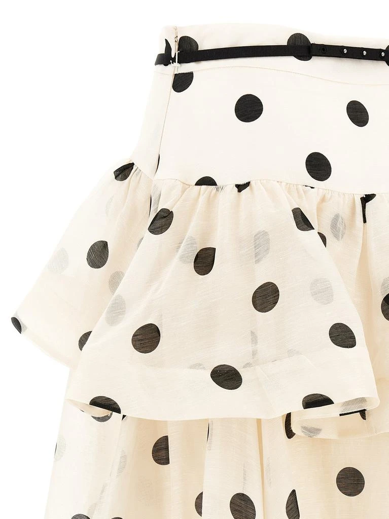 Zimmermann Zimmermann Crush High-Low Tiered Skirt 4