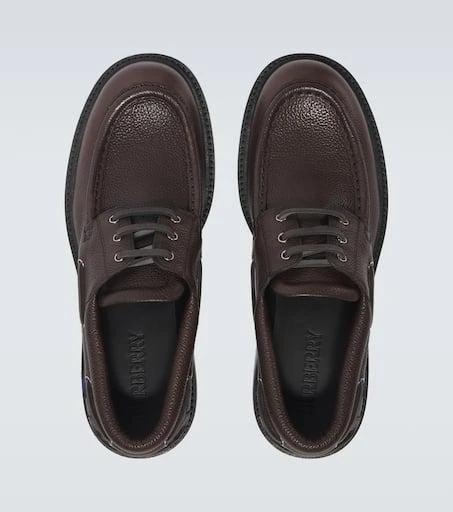 Burberry Leather boat shoes 4