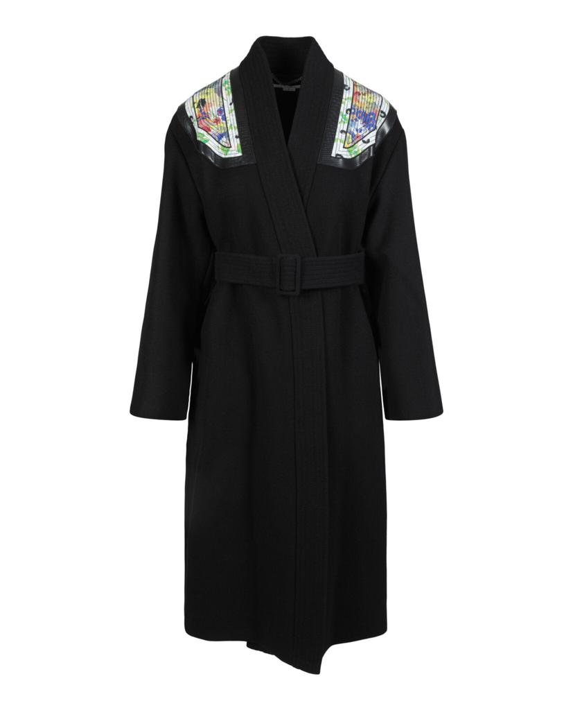 Stella McCartney Floral-Print Belted Coat