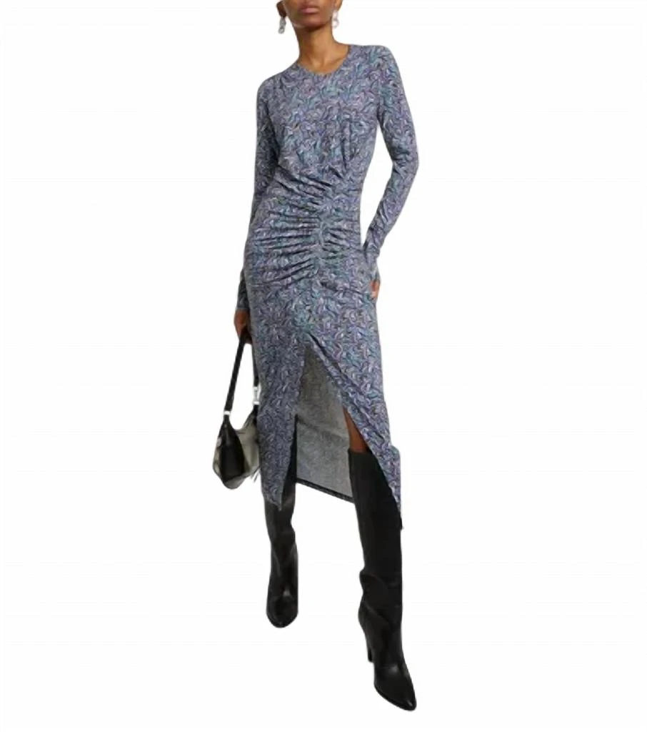 Isabel Marant Jelina Dress In Blue 1