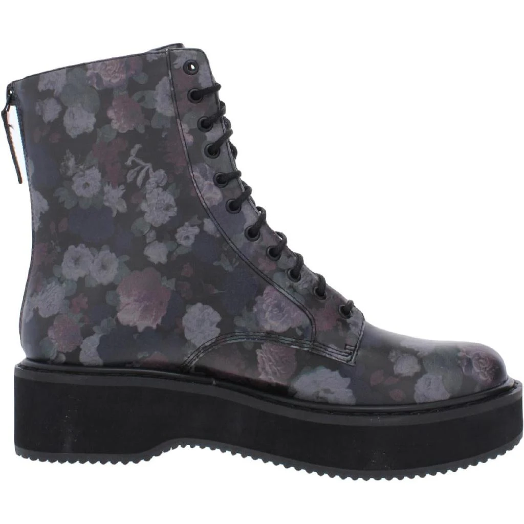 KENDALL & KYLIE Hunt Womens Faux Leather Round Toe Combat & Lace-up Boots 3