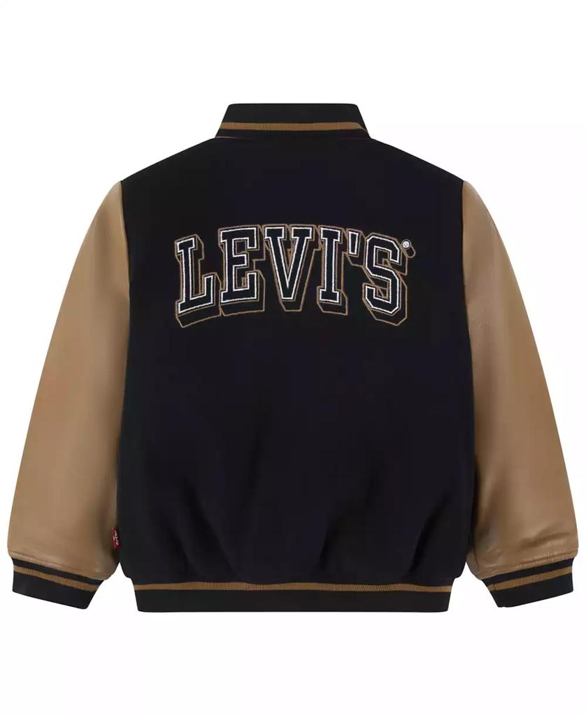 Levi's Toddler and Little Boys Chenille Patch Varsity Jacket