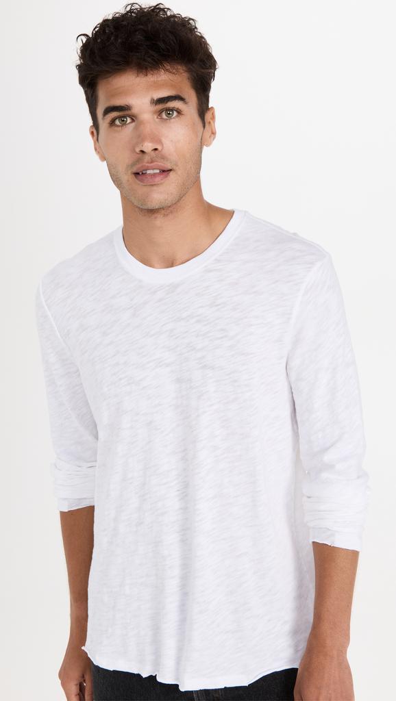 ATM Anthony Thomas Melillo Slub Jersey Destroyed Wash Crew Neck Tee