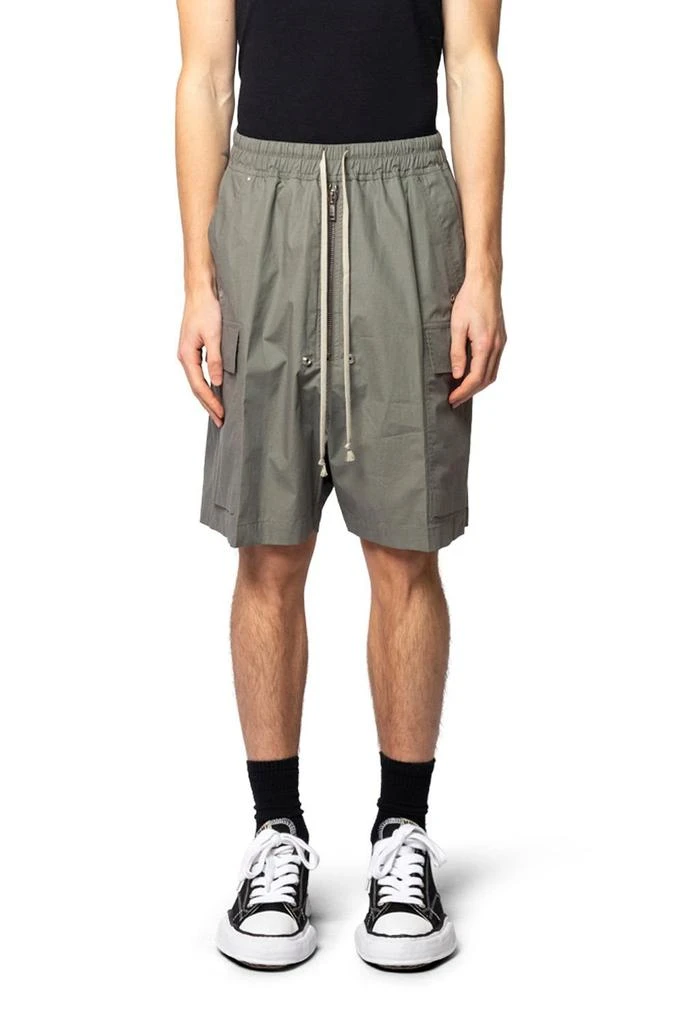 Rick Owens Rick Owens Drawstring Zipped Cargo Shorts from Cettire