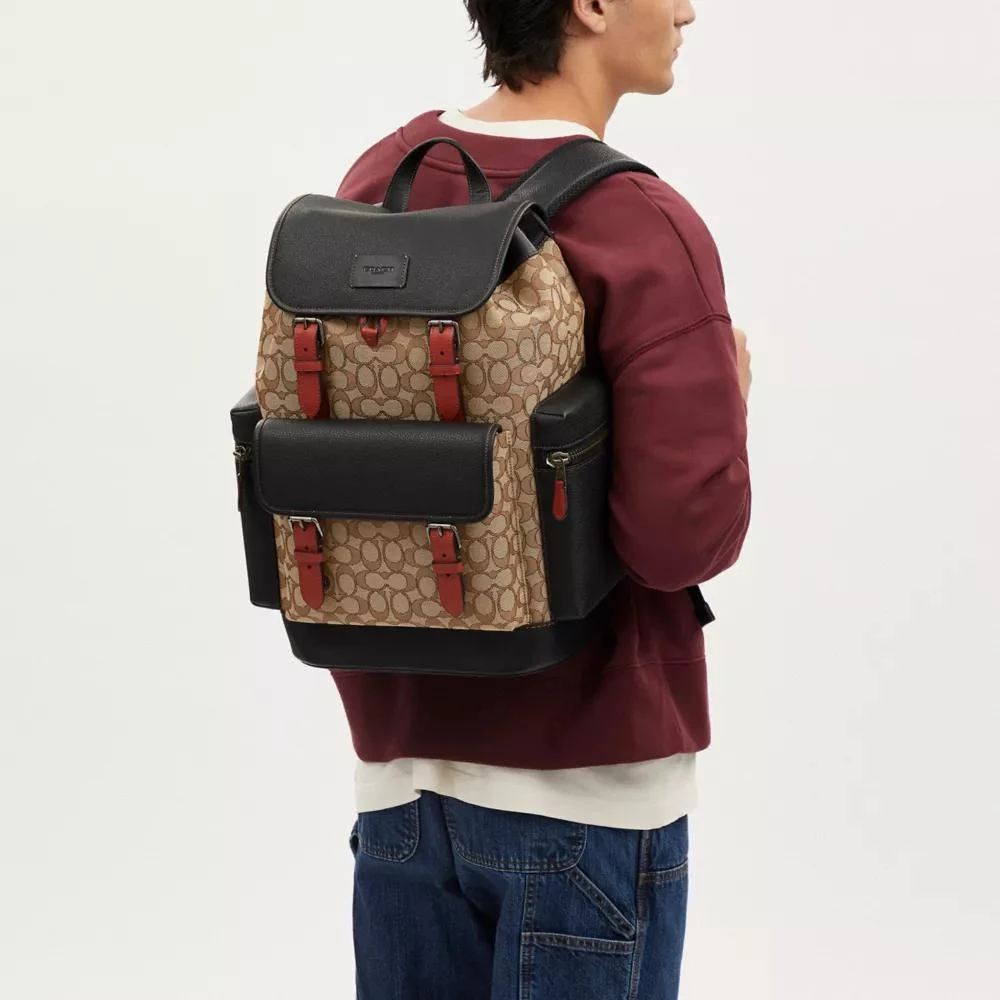 Coach Sprint Backpack In Signature Jacquard 2