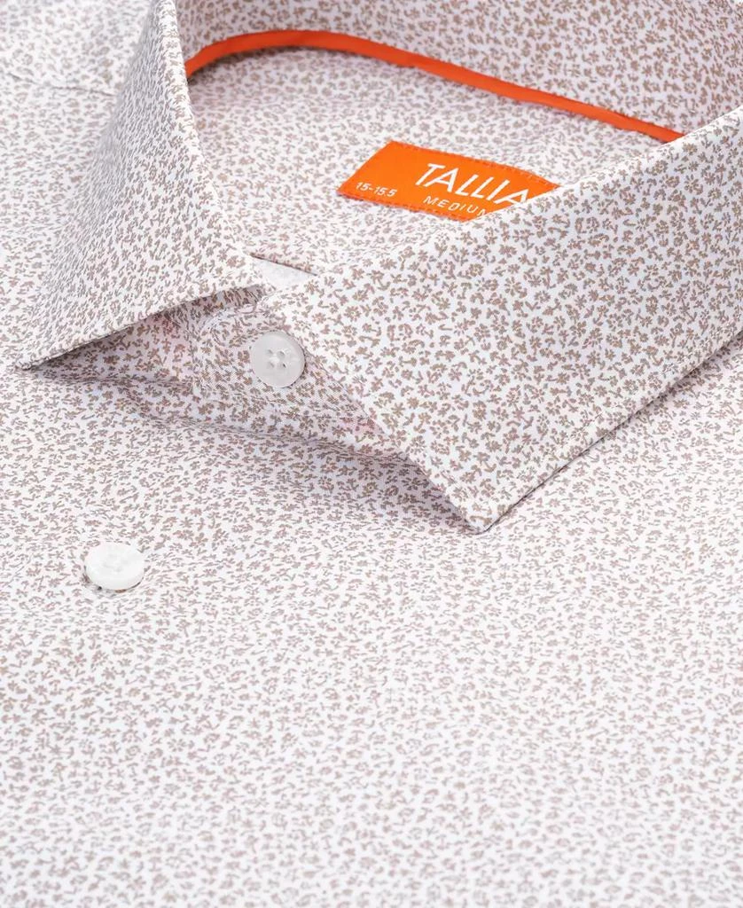 Tallia Men's Slim Flit Micro Floral Print Button-Front Dress Shirt 8